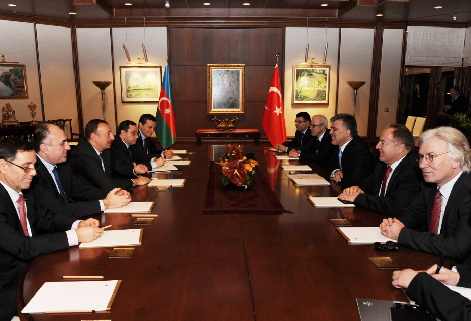 Azərbaycan Prezidenti İlham Əliyevin və Türkiyə Prezidenti Abdullah Gülün görüşü