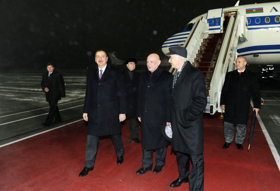 Azərbaycan Prezidenti İlham Əliyev MDB Dövlət Başçıları Şurasının iclasında iştirak etmək üçün Moskvaya gəlmişdir