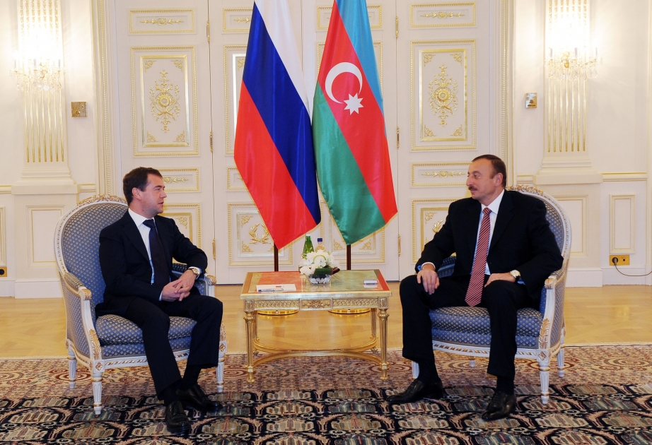 Azərbaycan Prezidenti İlham Əliyevin və Rusiya Prezidenti Dmitri Medvedevin görüşü