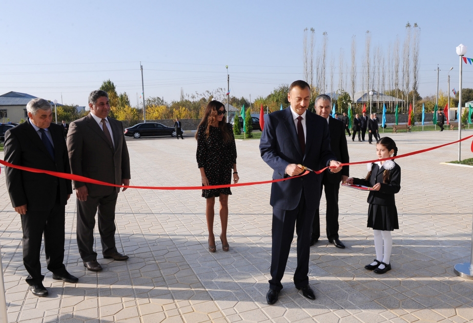 Prezident İlham Əliyev Horadiz Olimpiya İdman Kompleksinin açılışında iştirak etmişdir