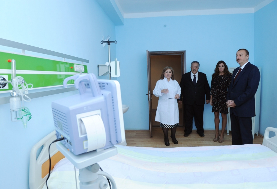 Ağdam rayon mərkəzi xəstəxanasının yeni binası ilə tanışlıq