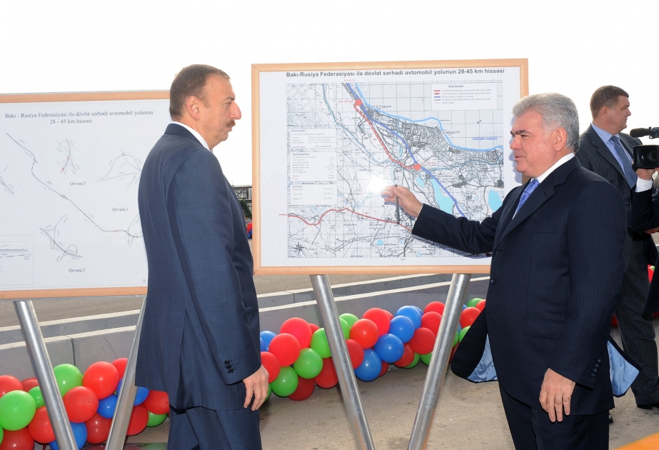 Prezident İlham Əliyev Bakı-Rusiya Federasiyası dövlət sərhədi avtomobil yolunun 28-45-ci kilometrləri arasındakı hissəsinin əsaslı yenidənqurmadan sonra açılışında iştirak etmişdir