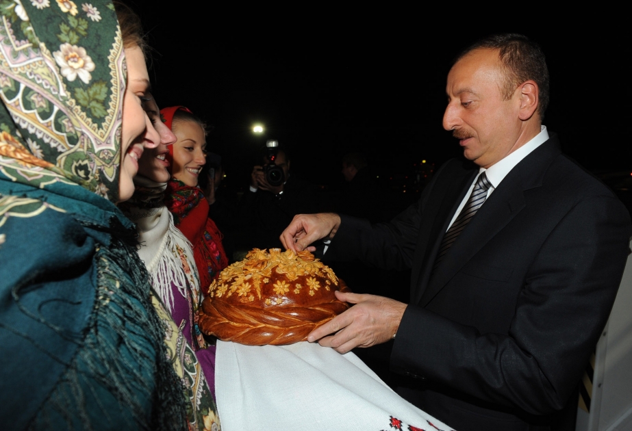 Azərbaycan Prezidenti İlham Əliyev Ukraynaya rəsmi səfərə gəlmişdir
