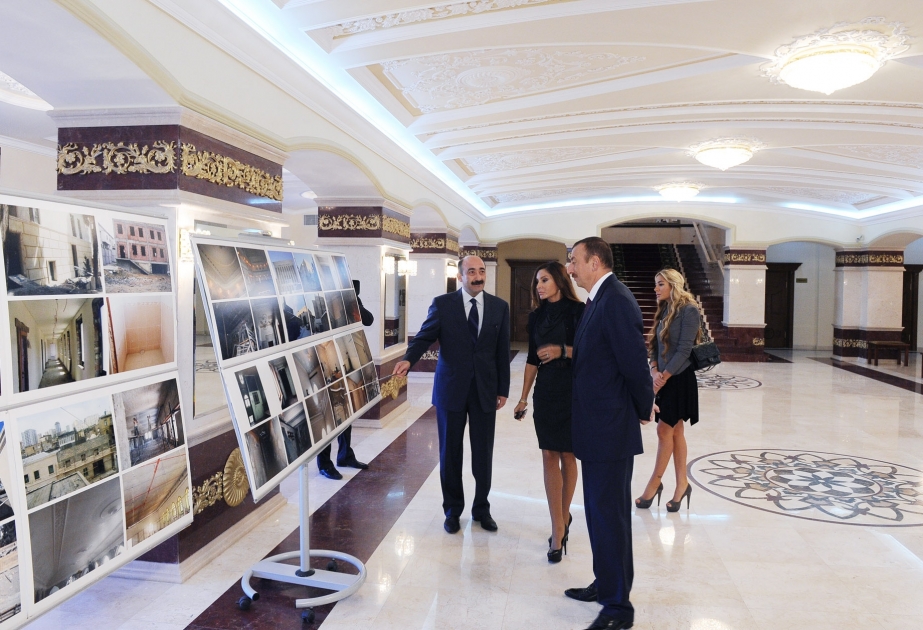 Azərbaycan Dövlət Akademik Milli Dram Teatrının binasının əsaslı yenidənqurma və bərpadan sonra açılışı olmuşdur Prezident İlham Əliyev mərasimdə iştirak etmişdir