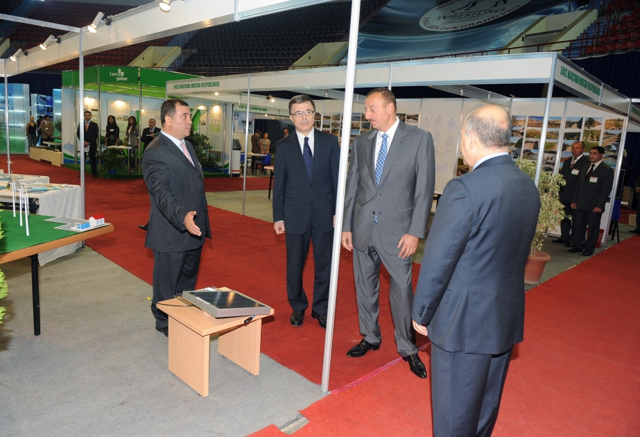 PREZİDENT İLHAM ƏLİYEV “AZƏRBAYCAN YAŞIL DÜNYA NAMİNƏ” DEVİZİ ALTINDA KEÇİRİLƏN BEYNƏLXALQ EKOLOGİYA SƏRGİSİ İLƏ TANIŞ OLMUŞDUR