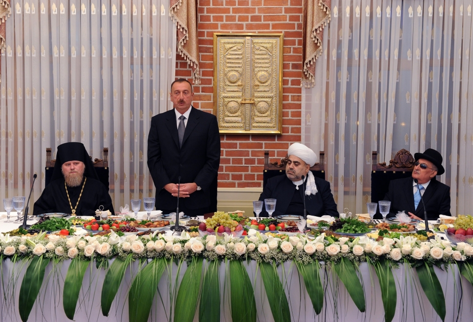 MÜQƏDDƏS RAMAZAN AYI MÜNASİBƏTİLƏ İFTAR MƏRASİMİNDƏ AZƏRBAYCAN PREZİDENTİ İLHAM ƏLİYEVİN ÇIXIŞI