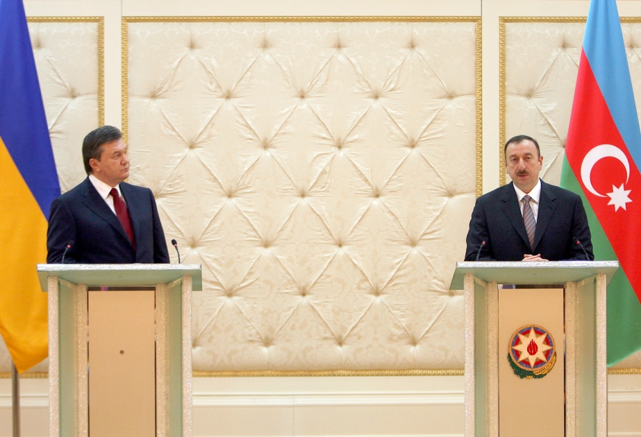 Azərbaycan və Ukrayna prezidentlərinin birgə mətbuat konfransı