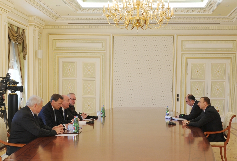 Azərbaycan Prezidenti İlham Əliyev ATƏT-in Minsk qrupunun həmsərdlərini və ATƏT-in hazırkı sədrinin xüsusi nümayəndəsini qəbul etmişdir