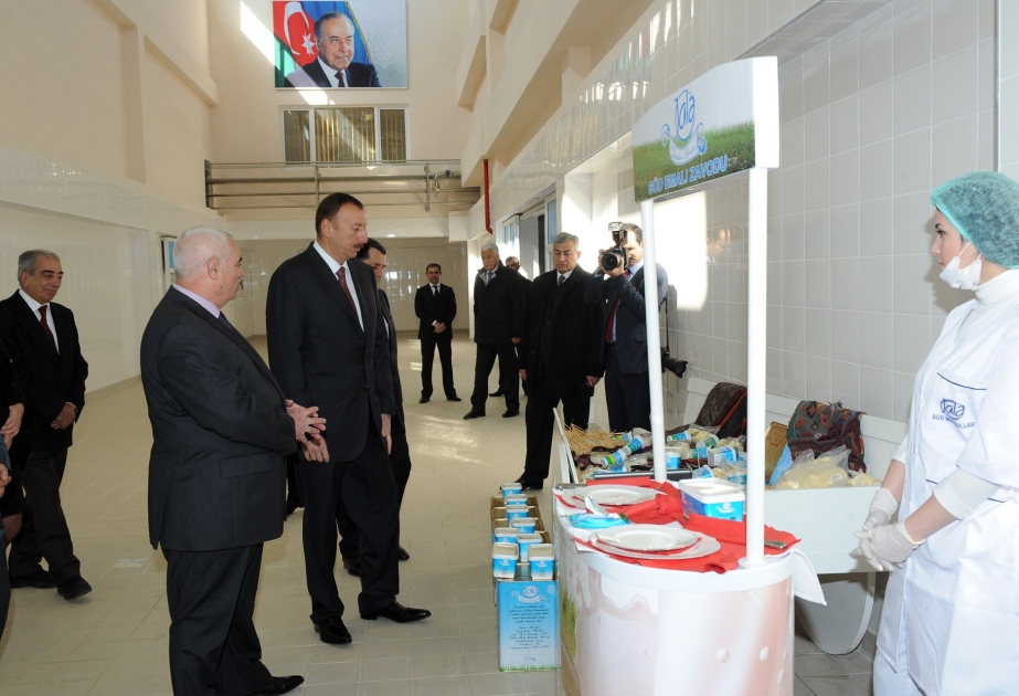 Bozalqanlı kəndində süd emalı zavodu tikilmişdir