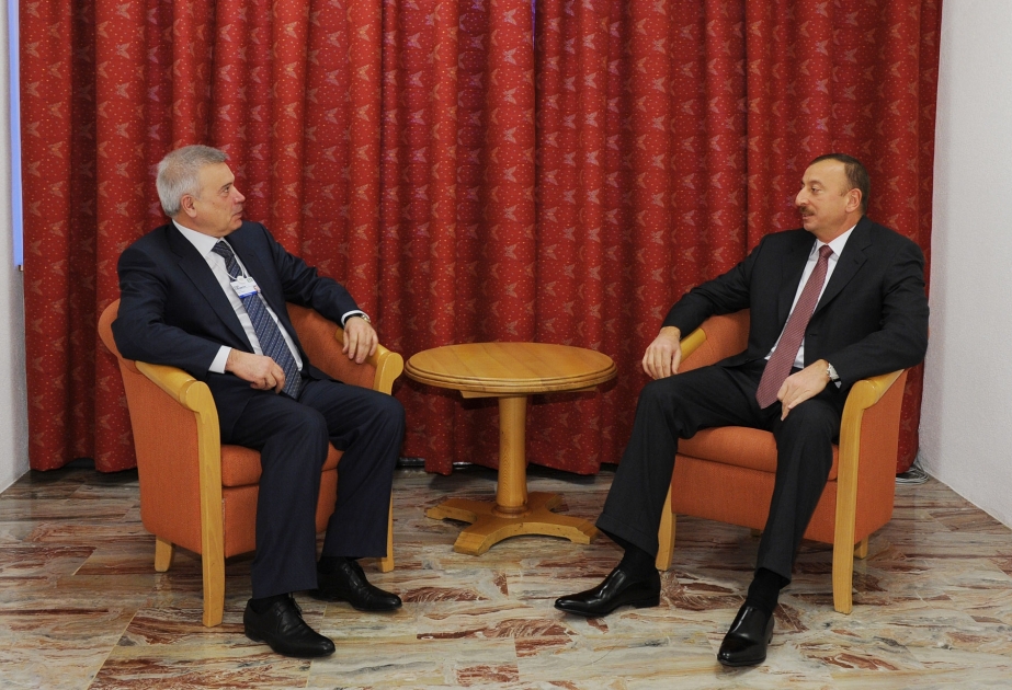Azərbaycan Prezidenti İlham Əliyevin Rusiyanın “LUKoil” şirkətinin prezidenti Vahid Ələkbərov ilə görüşü