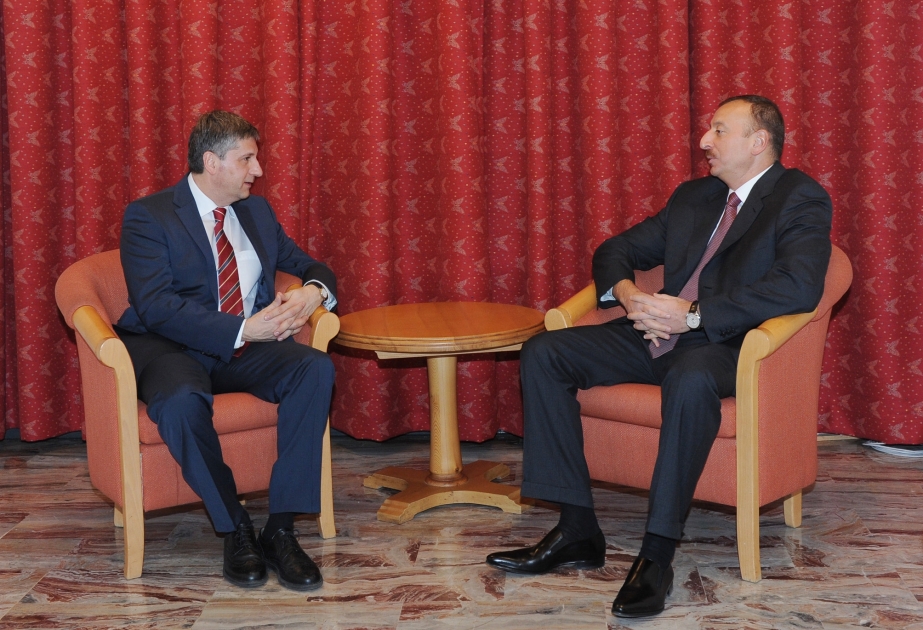 Prezident İlham Əliyevin Avstriyanın Avropa və beynəlxalq məsələlər üzrə naziri Mixael Şpindeleqqer ilə görüşü