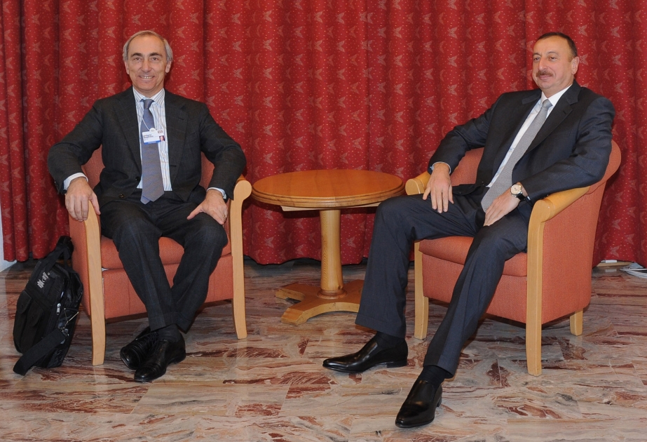 Prezident İlham Əliyevin “Edison” şirkətinin baş icraçı direktoru Umberto Kuadrino ilə görüşü