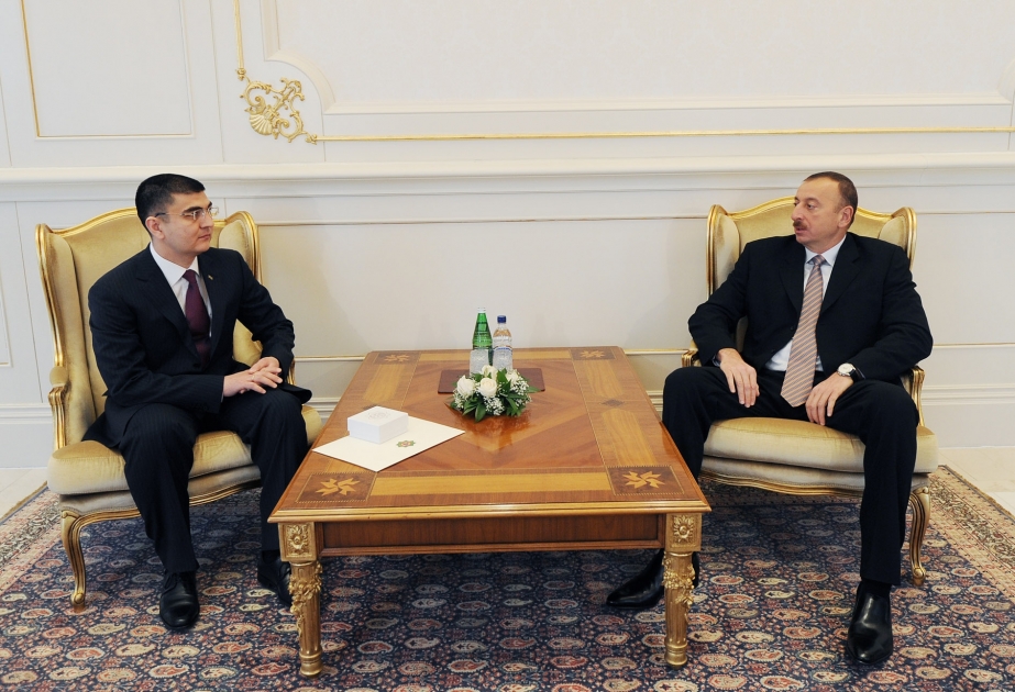 Prezident İlham Əliyev Türkmənistanın Azərbaycanda yeni təyin olunmuş səfirini qəbul etmişdir