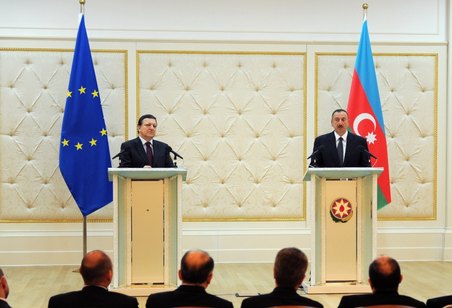 Azərbaycan Prezidenti İlham Əliyevin və Avropa Komissiyasının sədri Xose Manuel Barrozunun mətbuat konfransı