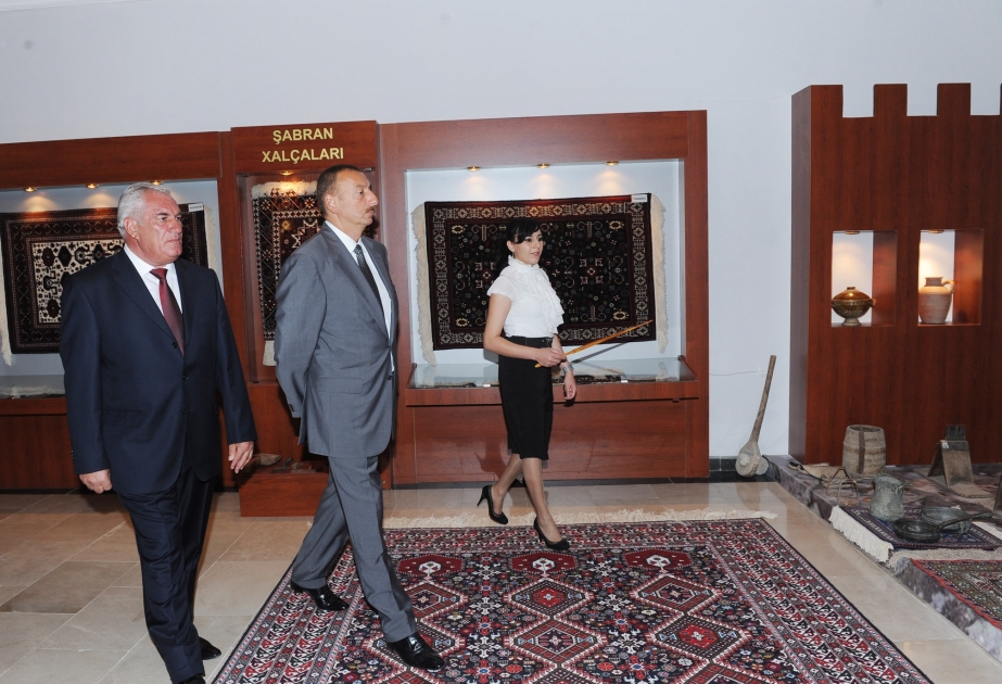 Azərbaycan Prezidenti Şabran Tarix-Diyarşünaslıq Muzeyi ilə tanış olmuşdur