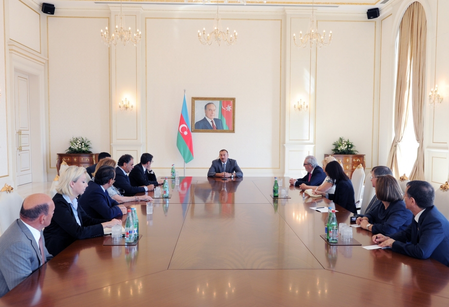 Prezident İlham Əliyev Avropa Şurası Parlament Assambleyasının nümayəndə heyətini qəbul etmişdir
