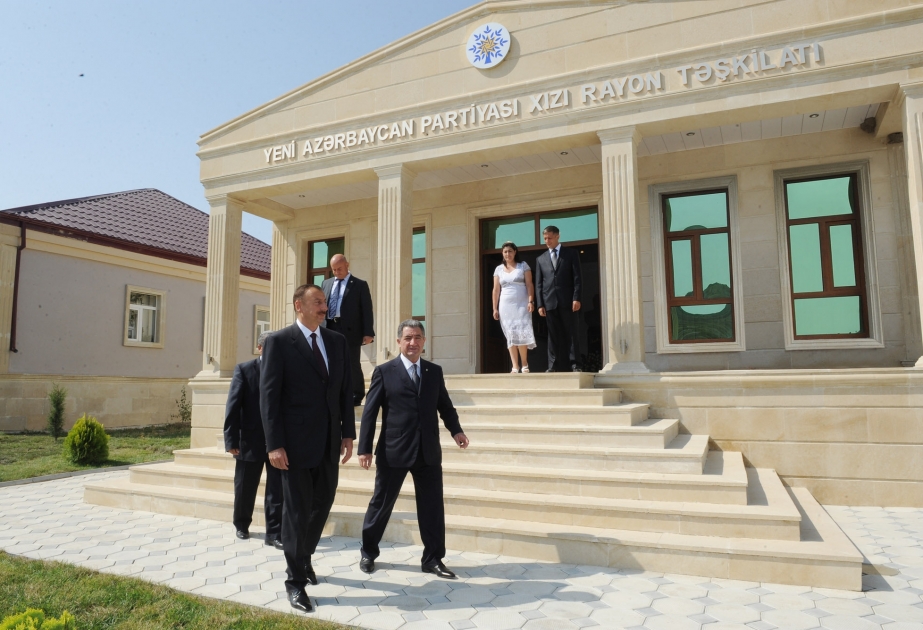 Yeni Azərbaycan Partiyası Xızı rayon təşkilatının yeni inzibati binası istifadəyə verilmişdir