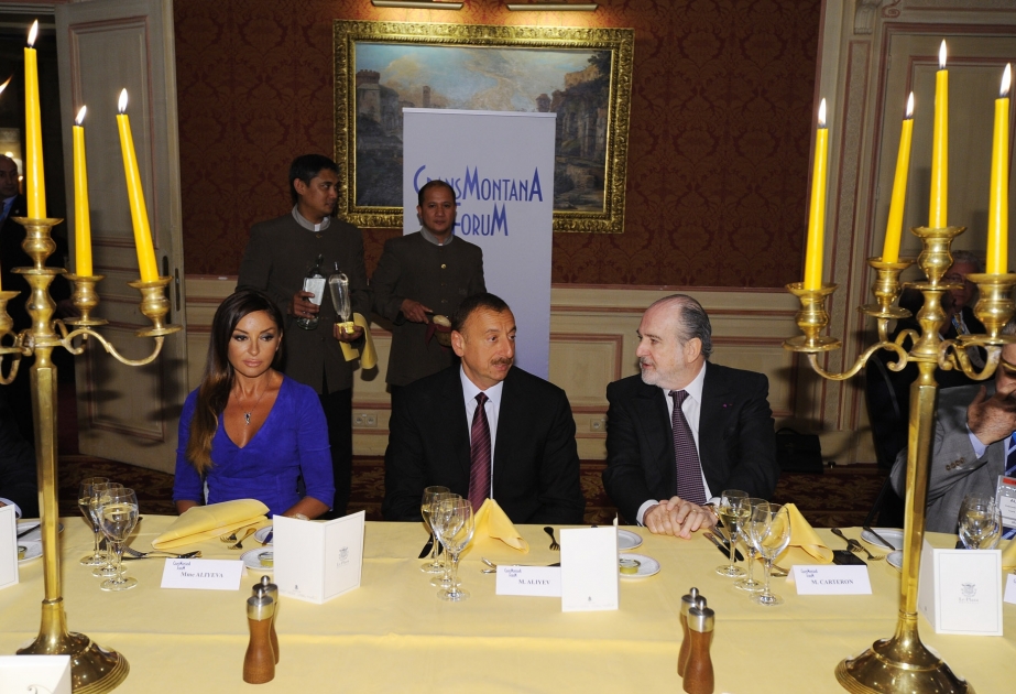 Azərbaycan Prezidenti İlham Əliyevin adından Krans Montana Forumunun iştirakçılarının şərəfinə işçi nahar verilmişdir