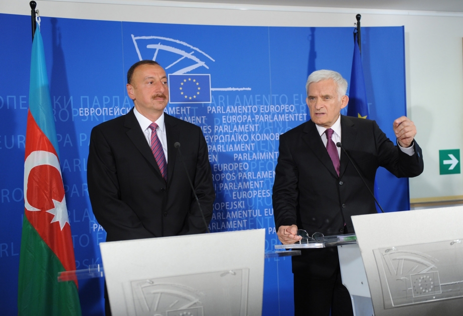 Azərbaycan Prezidenti İlham Əliyevin və Avropa Parlamentinin sədri Yeji Buzekin birgə mətbuat konfransı