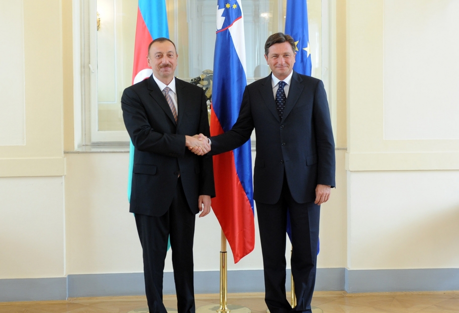 Azərbaycan Prezidenti İlham Əliyevin Sloveniyanın Baş naziri Borut Pahor ilə görüşü