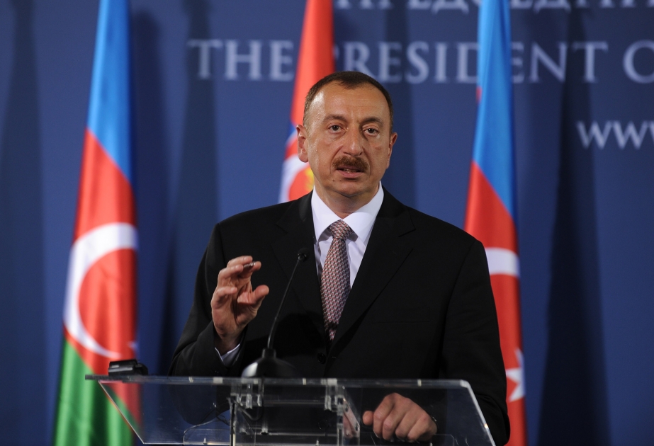 Azərbaycan və Serbiya prezidentləri mətbuata bəyanatlarla çıxış etmişlər