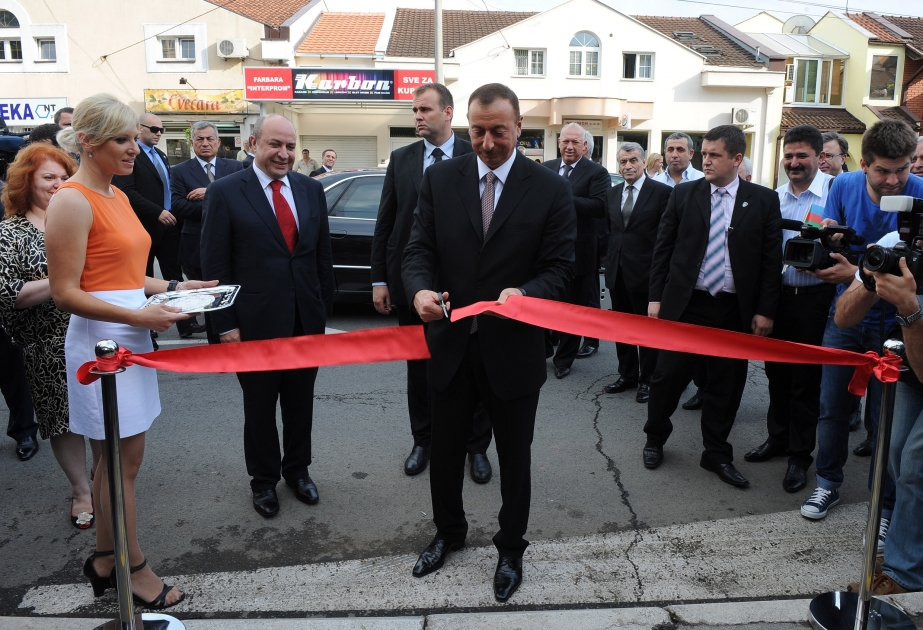Prezident İlham Əliyev Azərbaycanın Serbiyadakı səfirliyinin açılışında iştirak etmişdir