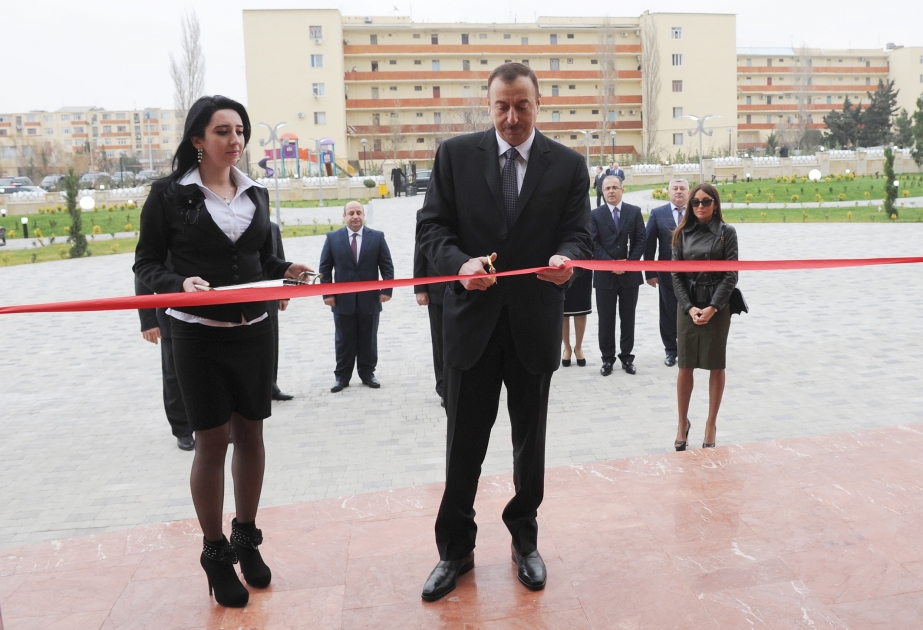 Prezident İlham Əliyev Sumqayıtda Olimpiya İdman Kompleksinin açılışında iştirak etmişdir