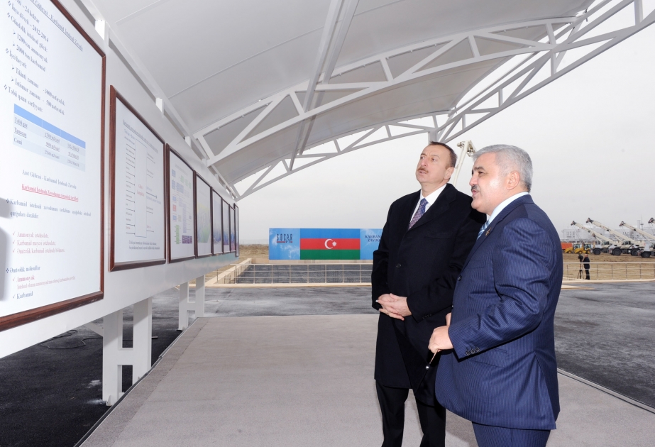 Sumqayıt azot gübrəsi - karbamid zavodunun təməlqoyma mərasimi olmuşdur