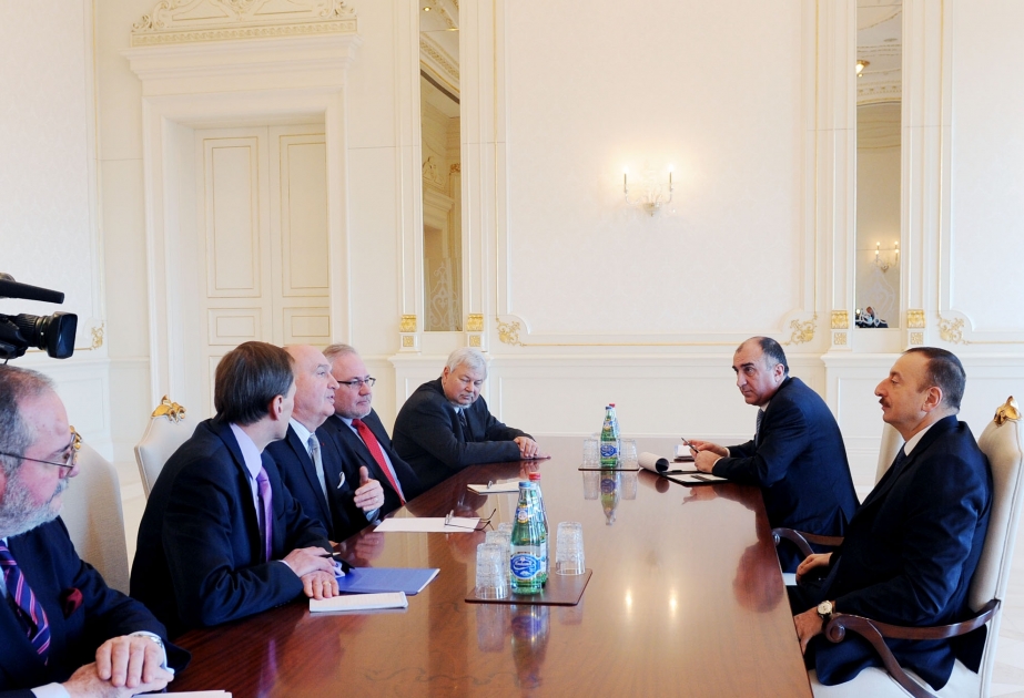 Azərbaycan Prezidenti İlham Əliyev ATƏT-in Minsk qrupunun həmsədrlərini və ATƏT-in fəaliyyətdə olan sədrinin xüsusi nümayəndəsini qəbul etmişdir