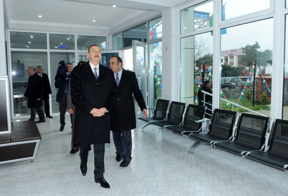 Qaxda avtovağzal kompleksi istifadəyə verilmişdir