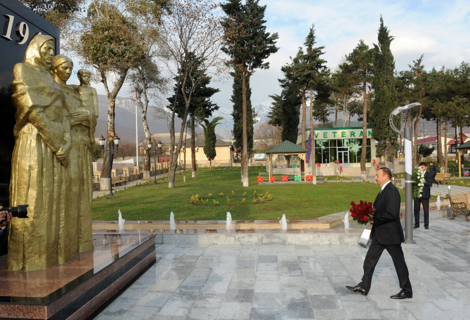 Oğuzda Qəhrəmanlar parkı yaradılmışdır