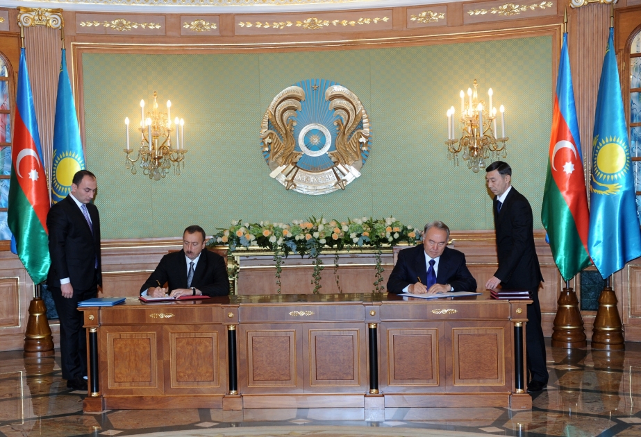 Azərbaycan-Qazaxıstan sənədləri imzalanmışdır