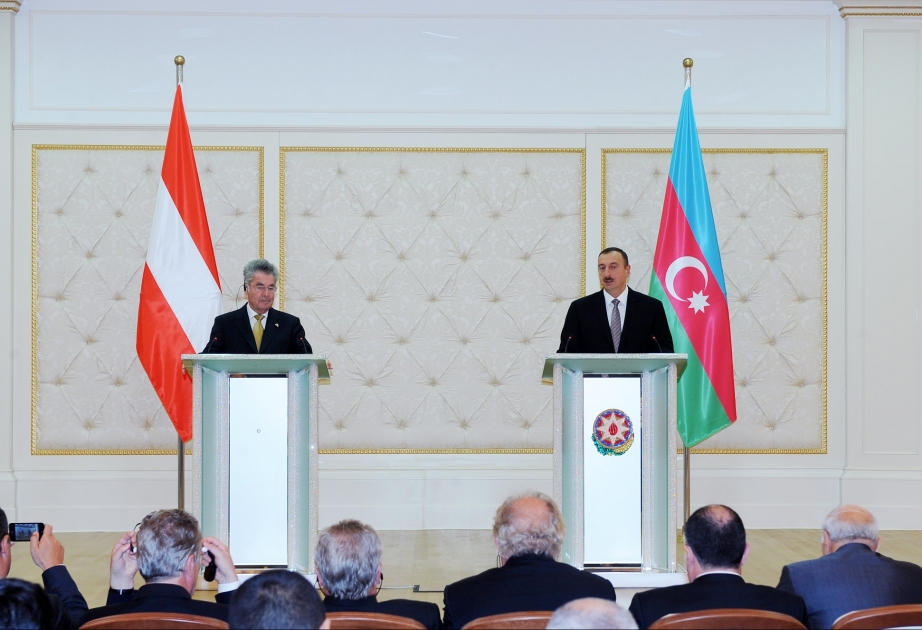 Azərbaycan və Avstriya Prezidentlərinin mətbuat konfransı olmuşdur