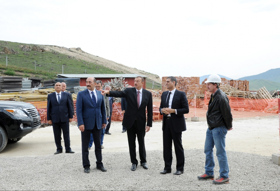 Qusarda Şahdağ qış-yay turizm kompleksinin tikintisi sürətlə davam edir