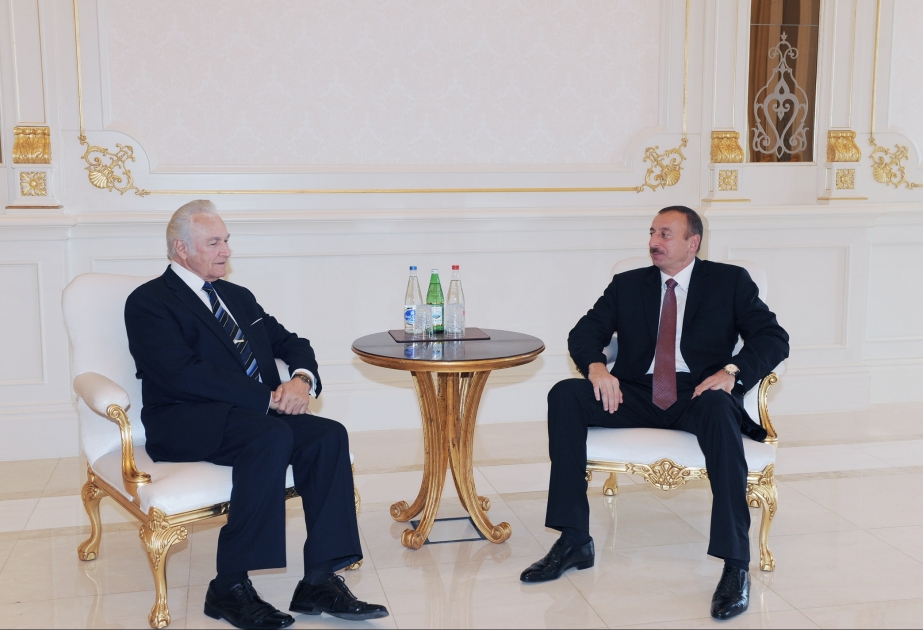 Azərbaycan Prezidenti İlham Əliyev Estoniyanın sabiq Prezidenti Arnold Ruuteli qəbul etmişdir