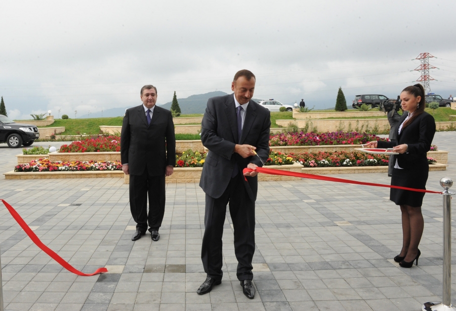 Prezident İlham Əliyev Şamaxıda Vergilər Nazirliyinin Tədris Mərkəzinin açılışında iştirak etmişdir