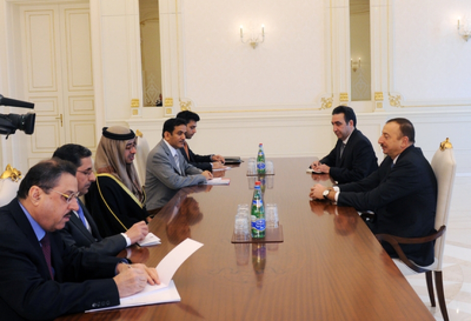 Le Président azerbaïdjanais Ilham Aliyev a reçu le ministre des Affaires étrangères des Emirats arabes unis