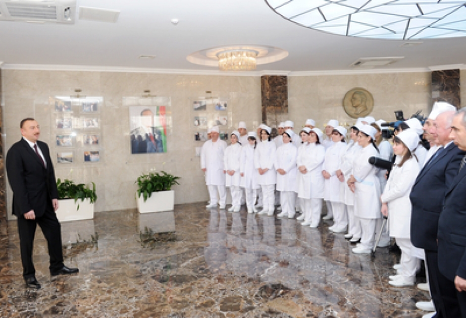 Le Président azerbaïdjanais Ilham Aliyev a participé à la cérémonie d’ouverture de l’Hôpital Central de Goussar