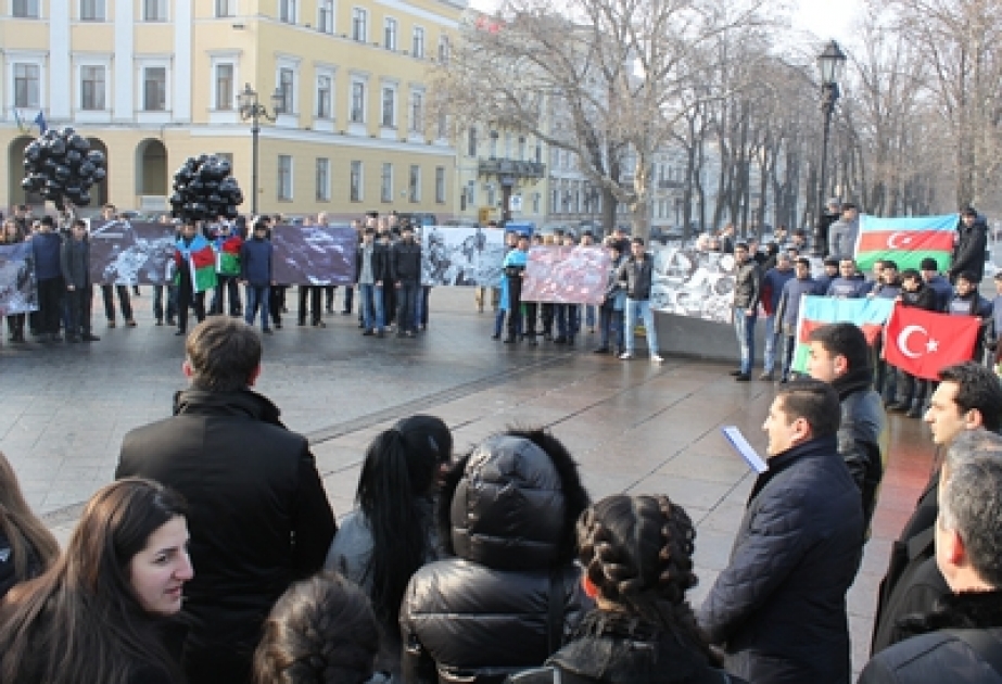 Rally held in Odessa in connection with 20th anniversary of Khojaly genocide