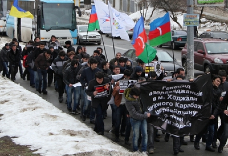 Kiyevdə Xocalı soyqırımının 20-ci ildönümü ilə bağlı BMT-nin və ATƏT-in nümayəndəliklərinə qətnamə təqdim olunmuşdur