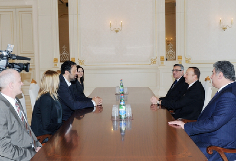 Le Président azerbaïdjanais Ilham Aliyev a reçu la délégation dirigée par le président du Comité olympique serbe