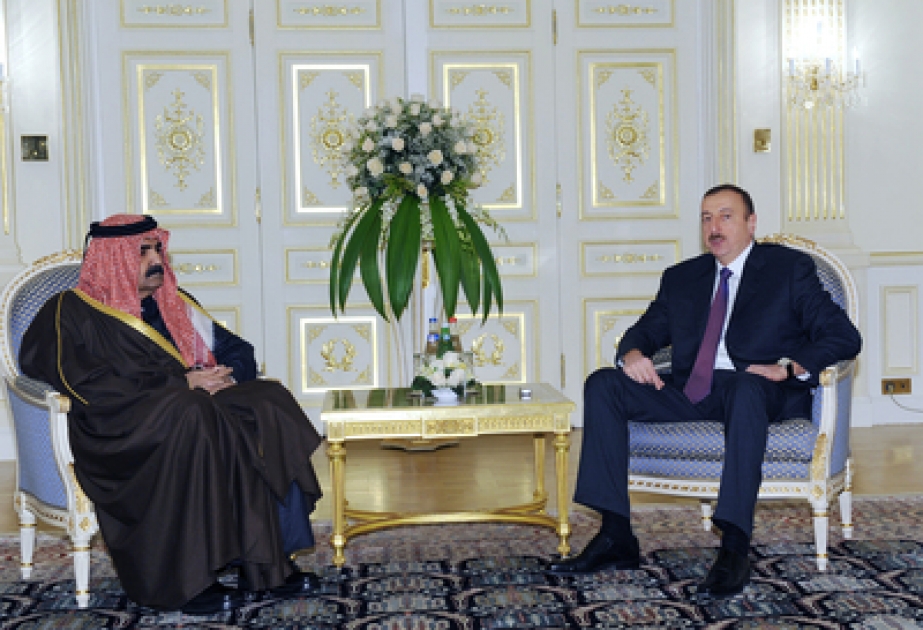 Le Président azerbaïdjanais Ilham Aliyev a reçu Cheikh Hamad bin Khalifa Al Thani, Emir du Qatar
