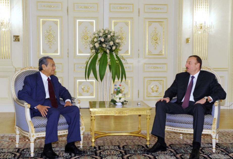 Le Président azerbaïdjanais Ilham Aliyev a reçu l’ancien Premier Ministre malaisien Mahathir Mohamad