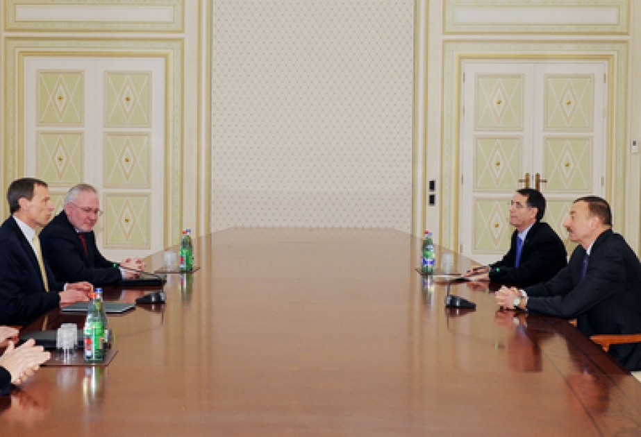 Le Président de la République d’Azerbaïdjan Ilham Aliyev a reçu les coprésidents du groupe de Minsk de l’OCSE et le représentant spécial du président en exercice de l’OSCE