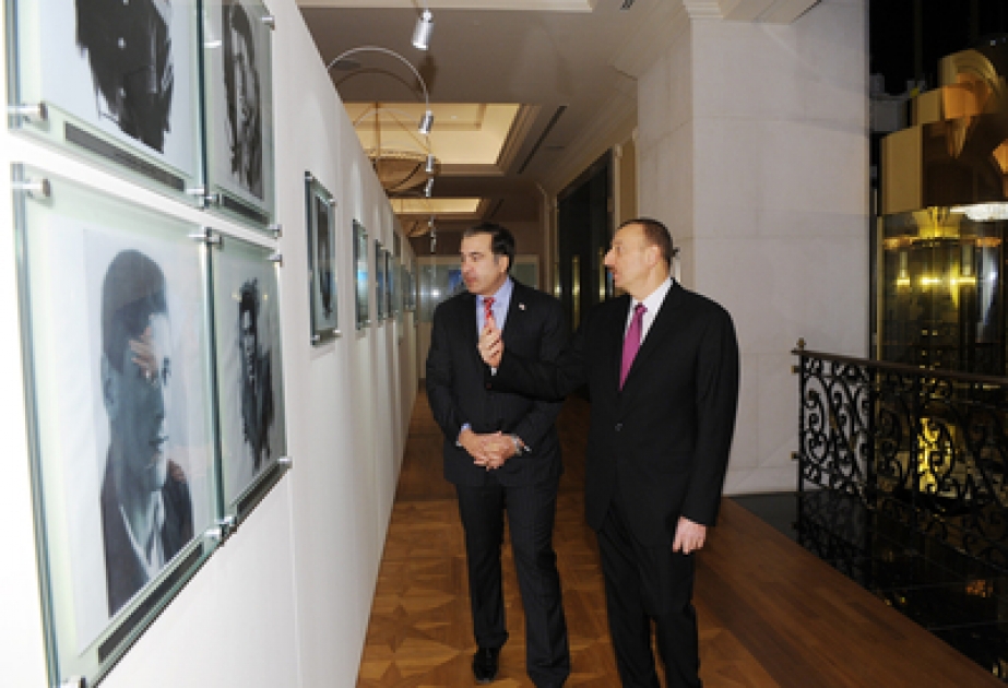 Le président géorgien Mikhaïl Saakachvili a visité la Fondation Heydar Aliyev