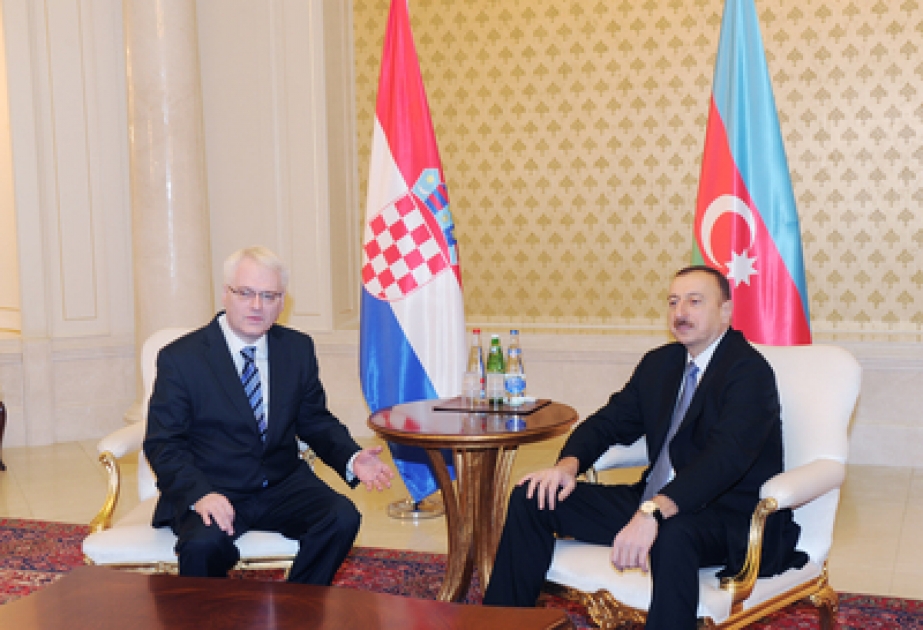 La rencontre en tête à tête du Président de la République d’Azerbaïdjan Ilham Aliyev avec le Président de la République de Croatie Ivo Josipovic