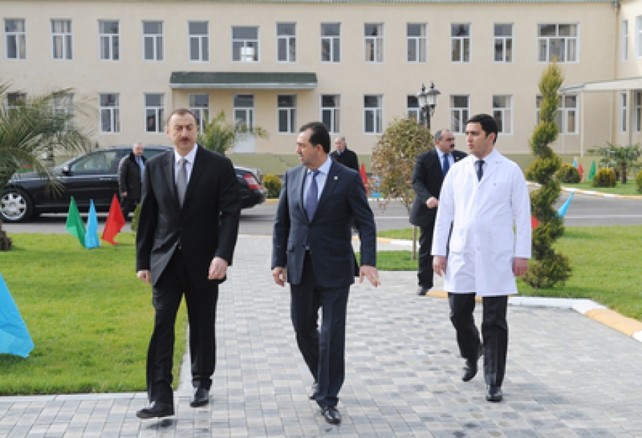 Le Président Ilham Aliyev a participé à l’inauguration de l’hôpital central d’Astara suite à la réparation et la reconstruction