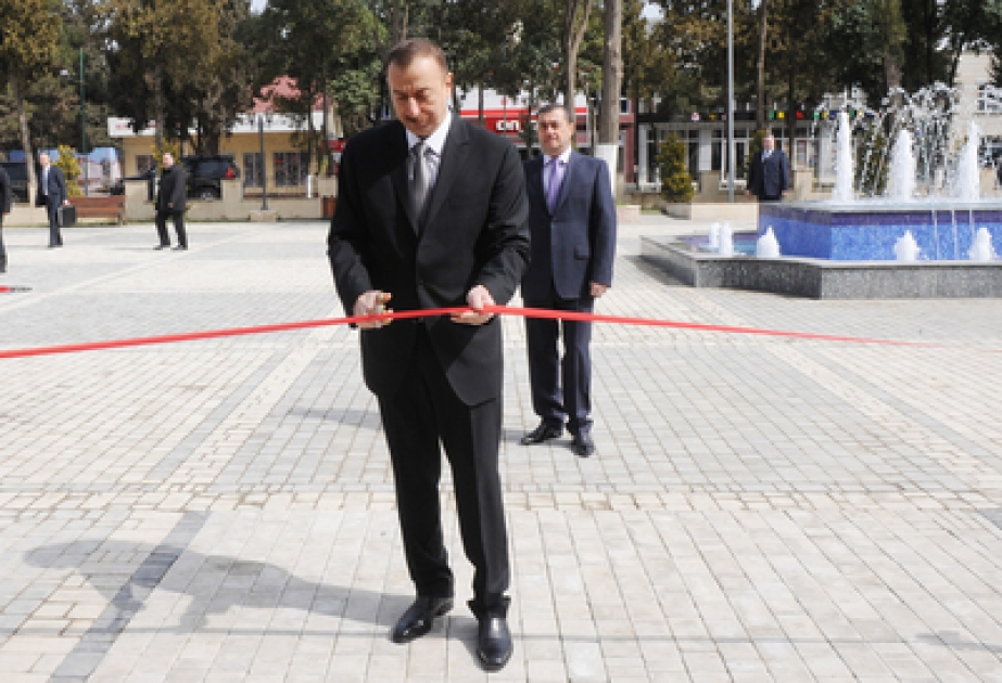Le Président Ilham Aliyev a participé à l’inauguration du Centre de la jeunesse à Massally