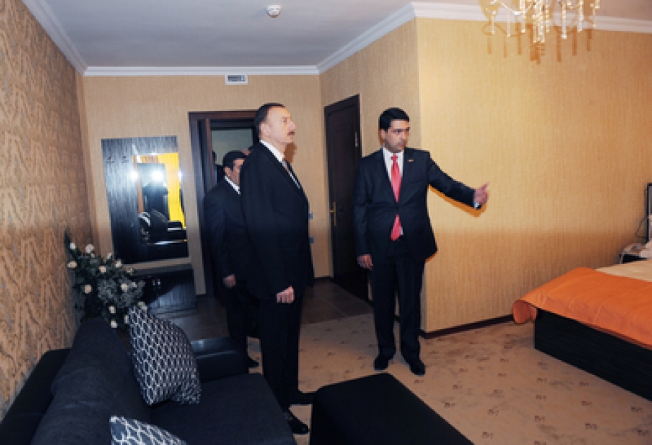 Le Président Ilham Aliyev a visité l’hôtel «Kür» après les travaux de reconstruction