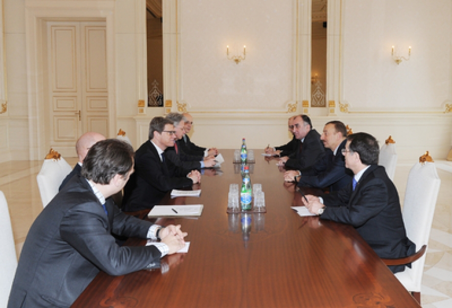 Le Président azerbaïdjanais Ilham Aliyev a reçu le ministre allemand des Affaires étrangères